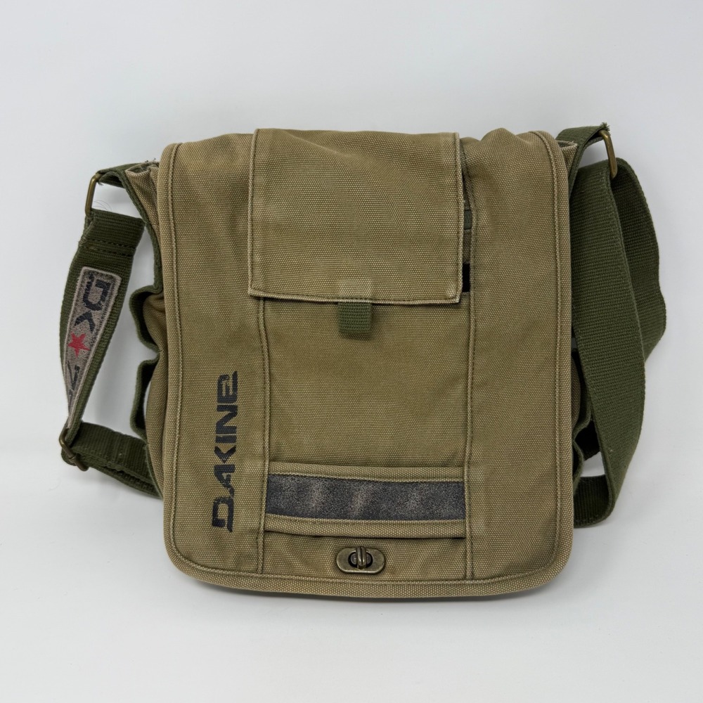 Dakine Depot Bag Olive Green Canvas Messenger Crossbody 8130-164-24